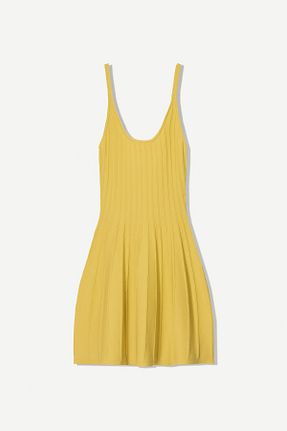 لباس زرد زنانه بافتنی Bershka - کد 921578263