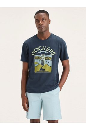 تیشرت سرمه ای مردانه رگولار Dockers - کد 921576517
