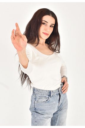 بلوز سفید زنانه ساده Bliss Dale - کد 921589019
