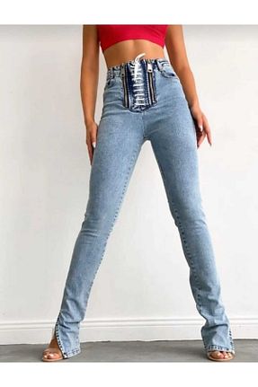 شلوار جین آبی زنانه جین Style - کد 921588903
