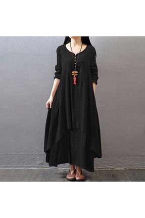 لباس مشکی زنانه بافتنی Sacrosa - کد 921588444