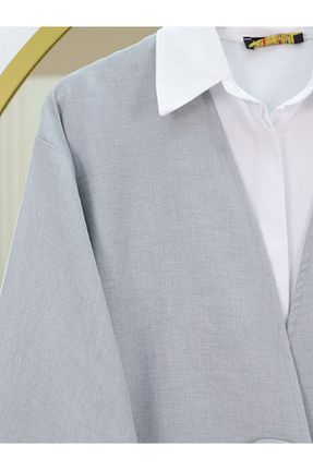 ست بالاتنه و پائین تنه طوسی زنانه بافتنی Modamorfo - کد 921604357