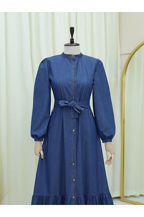لباس حجاب سرمه ای زنانه رگولار Modamorfo - کد 921604099