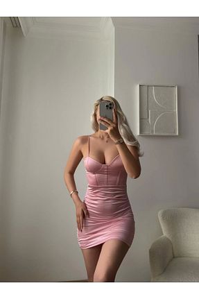 لباس رنگی زنانه ساتن Zora Butik - کد 921614997