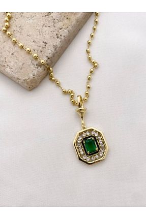 گردنبند استیل ( فولاد ) سبز استیل (فولاد) MioArt - کد 921605535