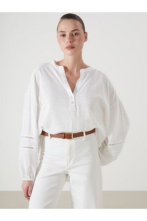 بلوز نباتی زنانه چاپی LC Waikiki - کد 921620551