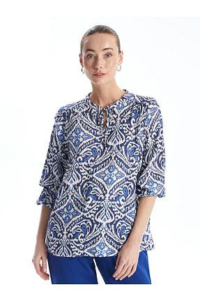 بلوز رنگی زنانه چاپی LC Waikiki - کد 921621628