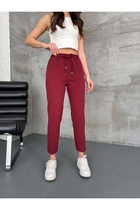 شلوار زرشکی زنانه بافتنی Elif Özbey Butik - کد 921625496