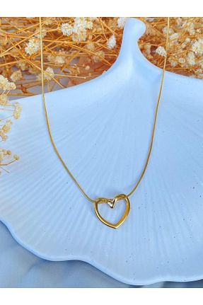 گردنبند استیل ( فولاد ) طلائی زنانه استیل (فولاد) Karen Jewelry - کد 833905197
