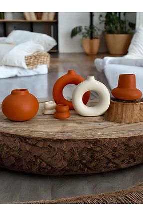 گلدان نارنجی Beton ÇİMEN HOME - کد 921631123