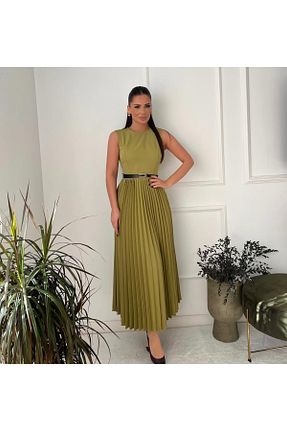 لباس سبز زنانه بافتنی LİBAS - کد 921647343