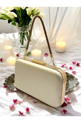 کیف مجلسی بژ زنانه پارچه ای Biçanta - کد 921645434