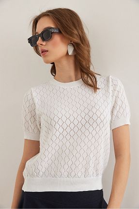 بلوز سفید زنانه Ajurlu Olalook - کد 917527622