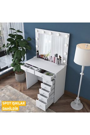 میز آرایش و میز توالت سفید Suntalam Rani Mobilya - کد 666803021