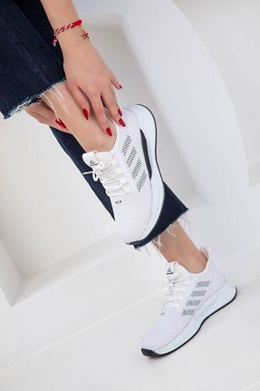 کفش اسنیکر سفید زنانه بند دار SOHO - کد 910370993