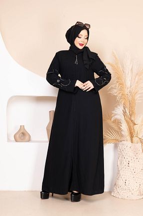 کلاه و ابایا مشکی زنانه پنبه پلی استر Tuğralı Tesettür - کد 917778802