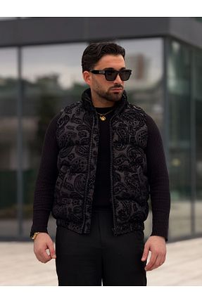 جلیقه مشکی مردانه Bomber MİS MODA - کد 917778213