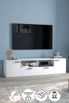 میز و پایه تلویزیون سفید Suntalam Bofigo - کد 905845352