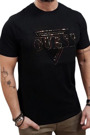 تیشرت مشکی مردانه رگولار Guess - کد 917793541