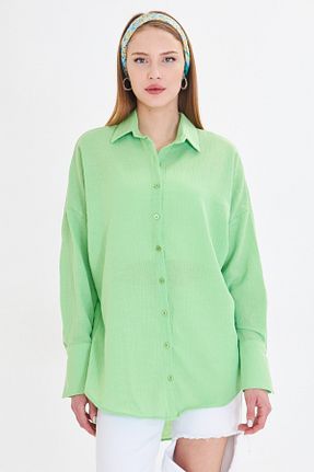 پیراهن سبز زنانه اورسایز armonika - کد 765160822