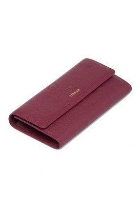کیف پول زرشکی زنانه ابعاد کوچک Tergan - کد 40276357