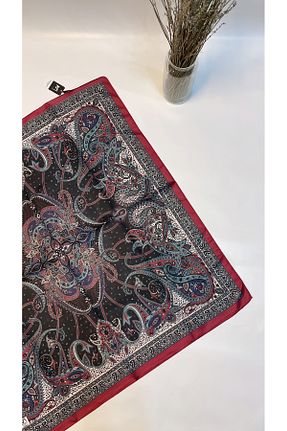 روسری زرشکی 90 x 90 Onur - کد 917805015