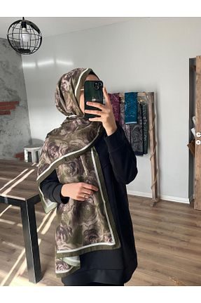 شال سبز زنانه پنبه پلی استر Merwiss - کد 917803984