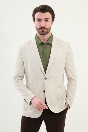 کت بژ مردانه اسلیم فیت Mcr - کد 917811273