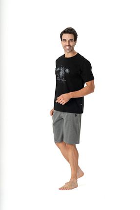 ست لباس راحتی مشکی مردانه طرح دار U.S. Polo Assn. - کد 808115559
