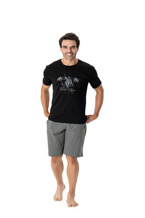 ست لباس راحتی مشکی مردانه طرح دار U.S. Polo Assn. - کد 808115559