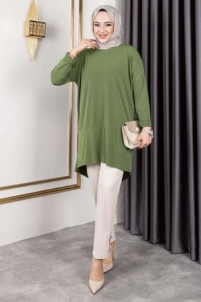 تونیک حجاب سبز زنانه بافتنی Genel Markalar - کد 920756971