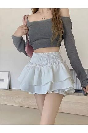 دامن سفید زنانه بافتنی DarkellaStore - کد 917817495