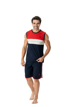 ست لباس راحتی قرمز مردانه طرح دار U.S. Polo Assn. - کد 808116046