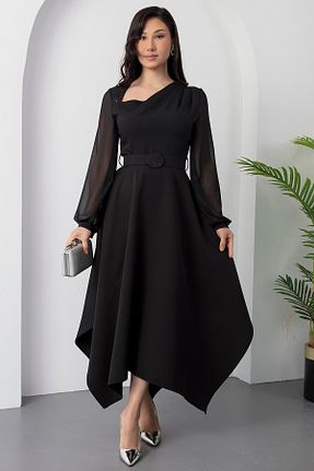 لباس مجلسی و فارغ التحصیلی مشکی زنانه مخلوط پلی استر PULLIMM - کد 917817076