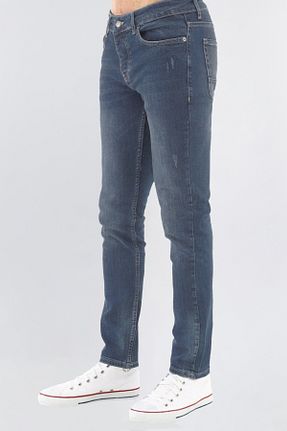 شلوار جین آبی مردانه پاچه تنگ CEDY DENIM - کد 66576367