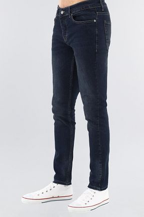 شلوار جین سرمه ای مردانه پاچه تنگ CEDY DENIM - کد 66573026