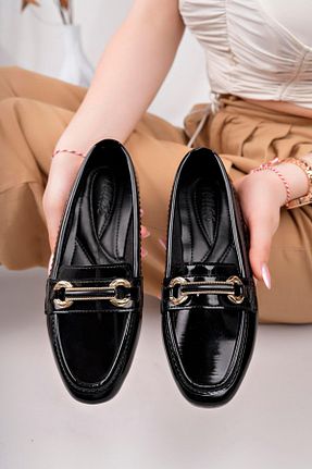بابت مشکی زنانه چرم لاکی Aymood - کد 920758474