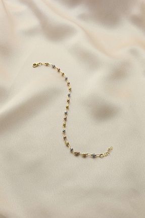 دستبند طلا زرد زنانه 14 عیار Uşaklıhafız kuyumculuk - کد 920759051