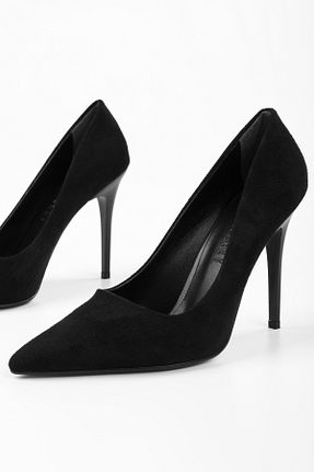 کفش استایلیتو مشکی پاشنه نازک Shoeberry - کد 78388745