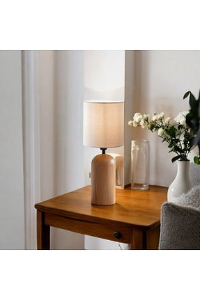 آباژور بژ پارچه Ukay Home - کد 917841968