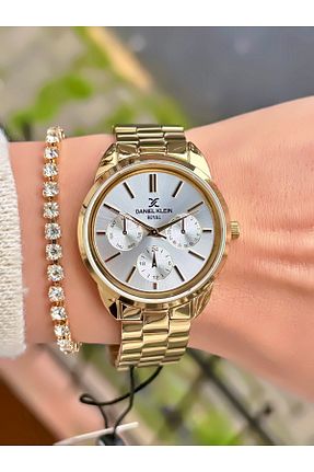 ساعت مچی زرد زنانه 31-35 میلی متر Daniel Klein - کد 758792866