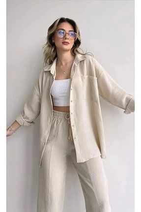 ست بالاتنه و پائین تنه بژ زنانه بافتنی BEST OF STORE - کد 903423906