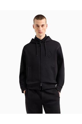 سوئیشرت مشکی مردانه چاپی Emporio Armani - کد 917839930