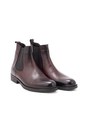 بوت / نیم بوت زرشکی مردانه چرم خالص MOCHA - کد 878601909