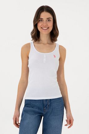 تیشرت سفید زنانه Fitted U.S. Polo Assn. - کد 917844050