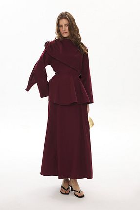 لباس حجاب زرشکی رگولار Hooopstore - کد 917847701