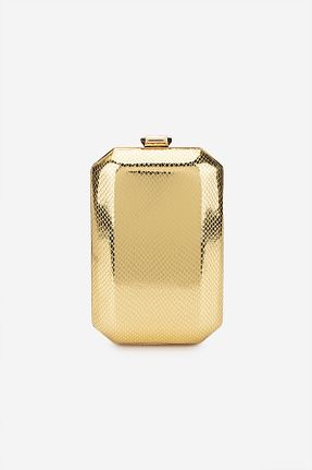 کیف مجلسی طلائی زنانه چرم مصنوعی Valmenti - کد 917851711