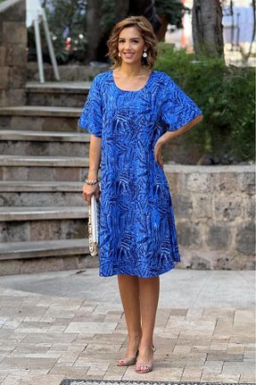 لباس آبی زنانه بافتنی Nevin Kaya Moda - کد 917939458