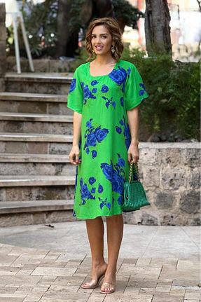 لباس سبز زنانه بافتنی Nevin Kaya Moda - کد 917951378