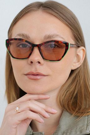 عینک آفتابی قهوه ای زنانه 55 Bilge Karga - کد 919763740